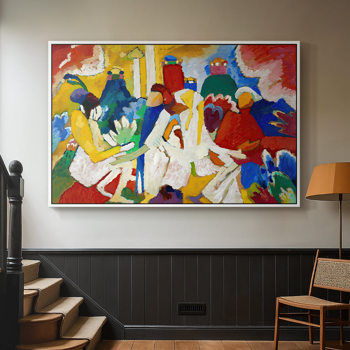 Oriental, 1909 - Floater Framed Canvas Print