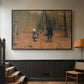 The Woodman and his Children, 1886 - Floater Framed Canvas Print