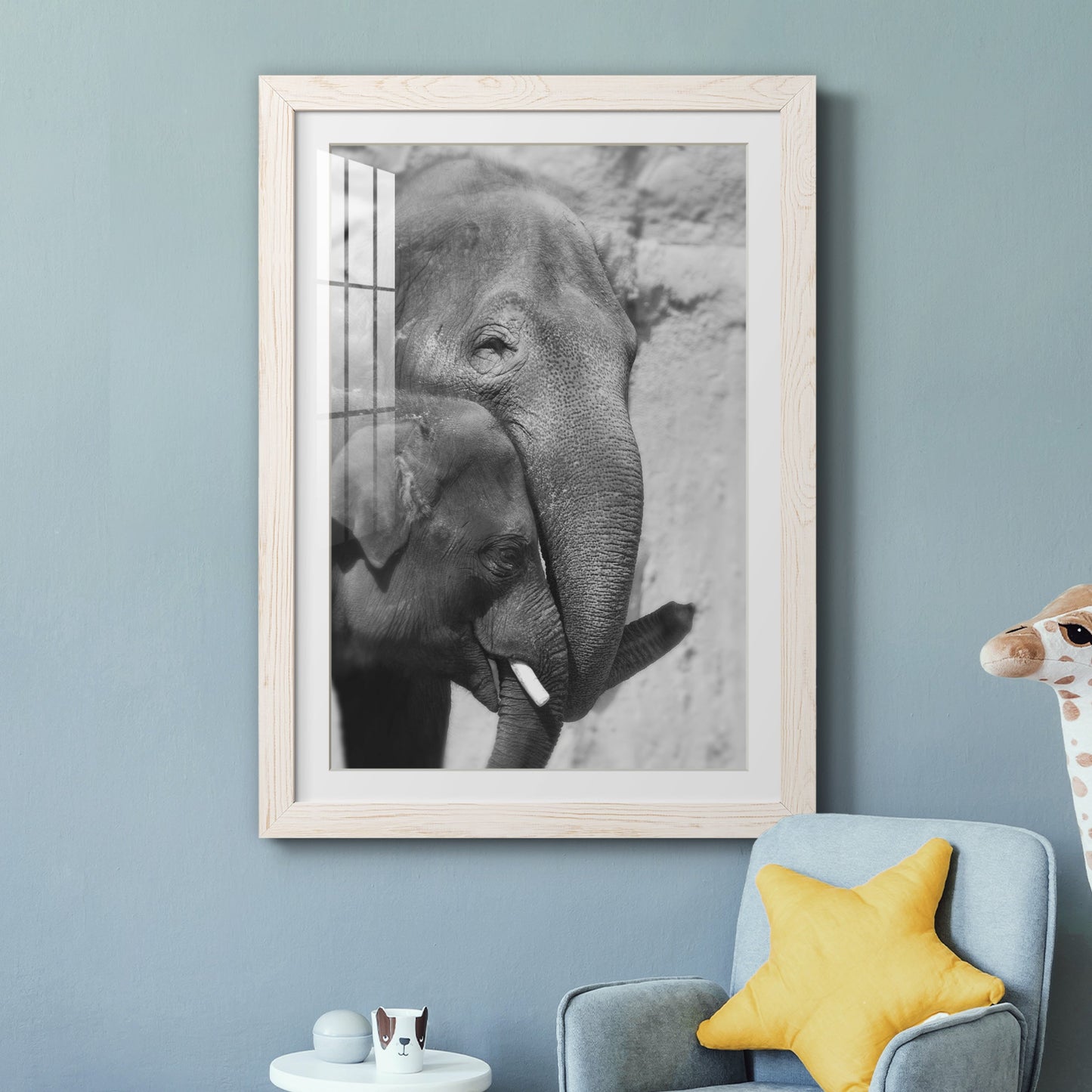 Tender Moment - Premium Framed Print - Distressed Barnwood Frame - Ready to Hang