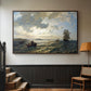 Fresh Breeze on the Norwegian Coast, 1876 - Floater Framed Canvas Print