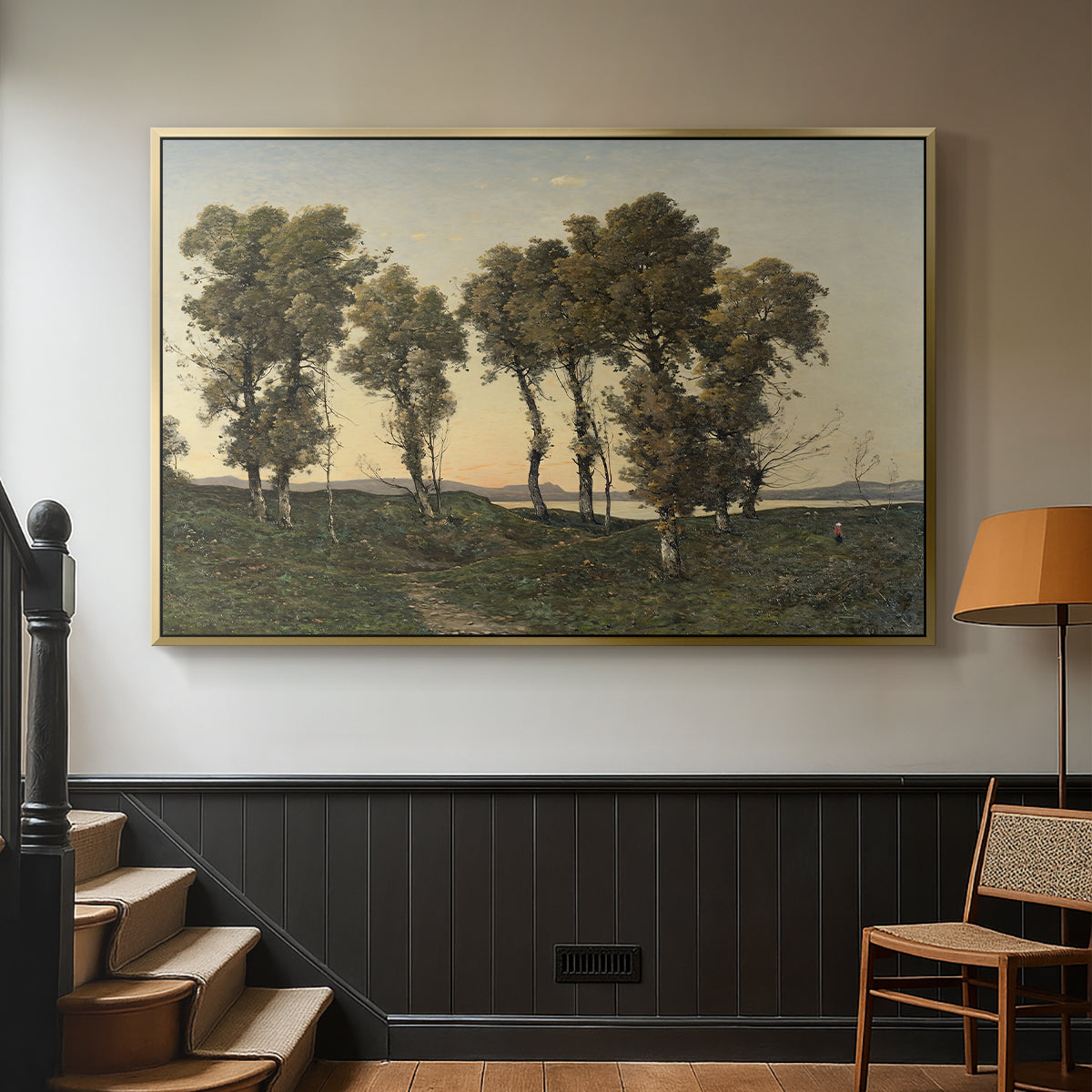 Autumn Evening, 1894 - Floater Framed Canvas Print