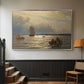 From the Inlet of Oslo, 1874 - Floater Framed Canvas Print