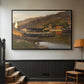 Landingsbrygge Husvik, Drøbak, 1875 - Floater Framed Canvas Print