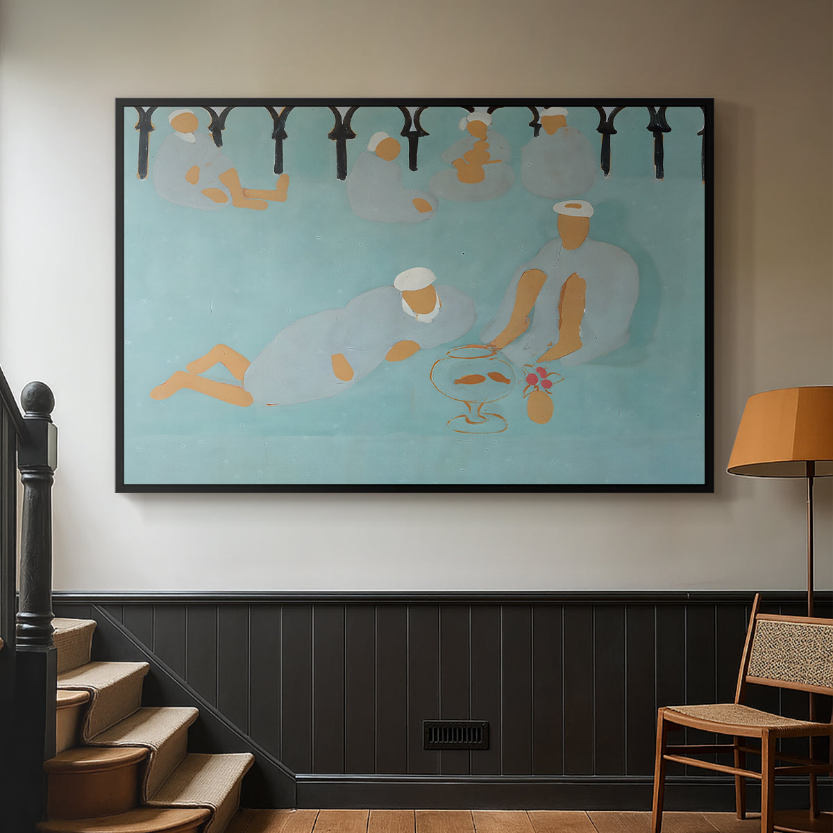 Arab Coffeehouse (Le café Maure), 1913 - Floater Framed Canvas Print