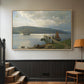 The Jetty at Feste near Moss, 1898 - Floater Framed Canvas Print
