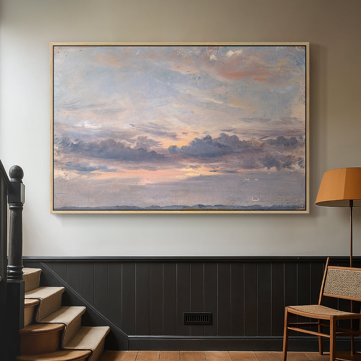 A Cloud Study, Sunset, c. 1821-1822 - Floater Framed Canvas Print