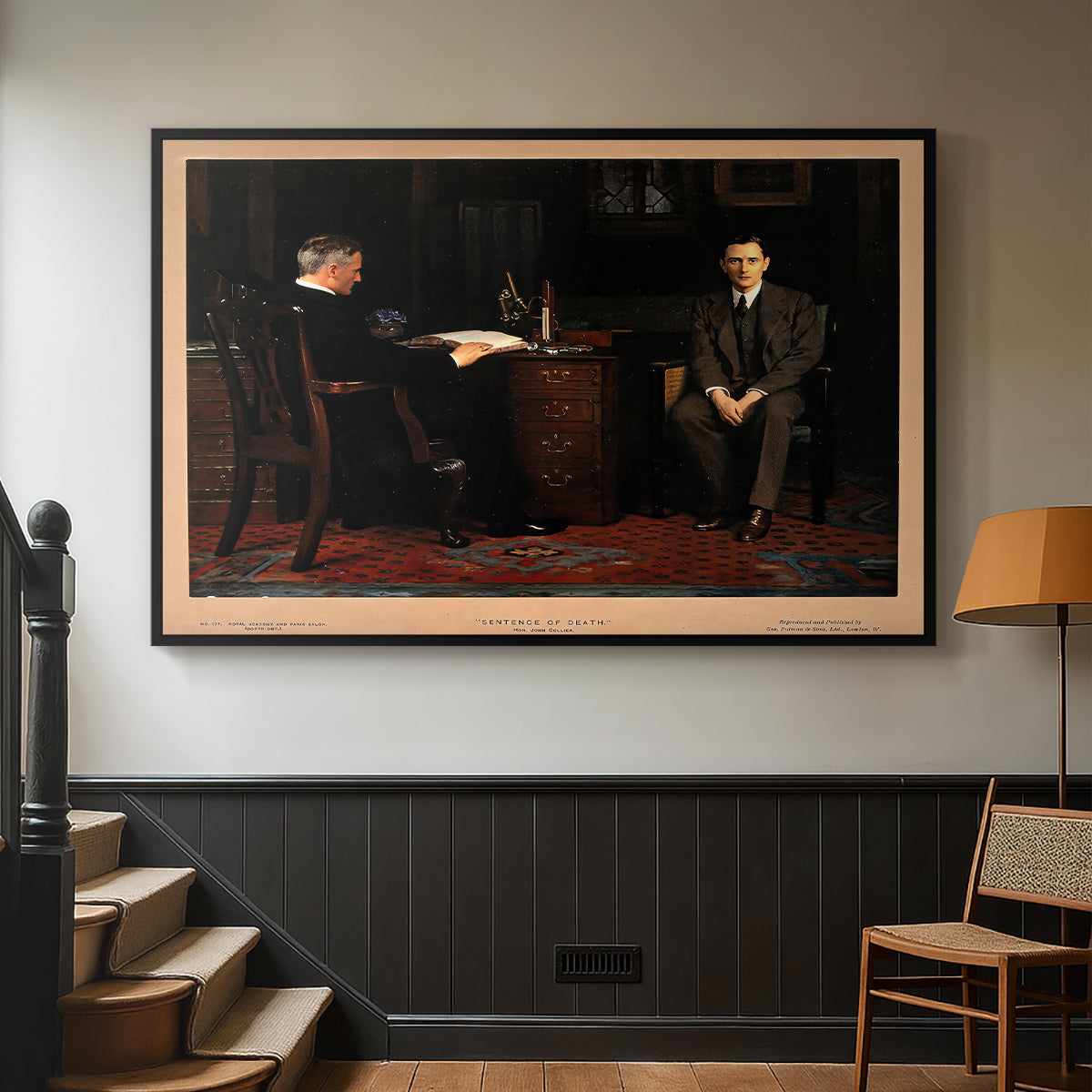 The Sentence of Death, 1908 - Floater Framed Canvas Print