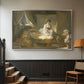 The Visit to the Nursery, c. 1775 - Floater Framed Canvas Print