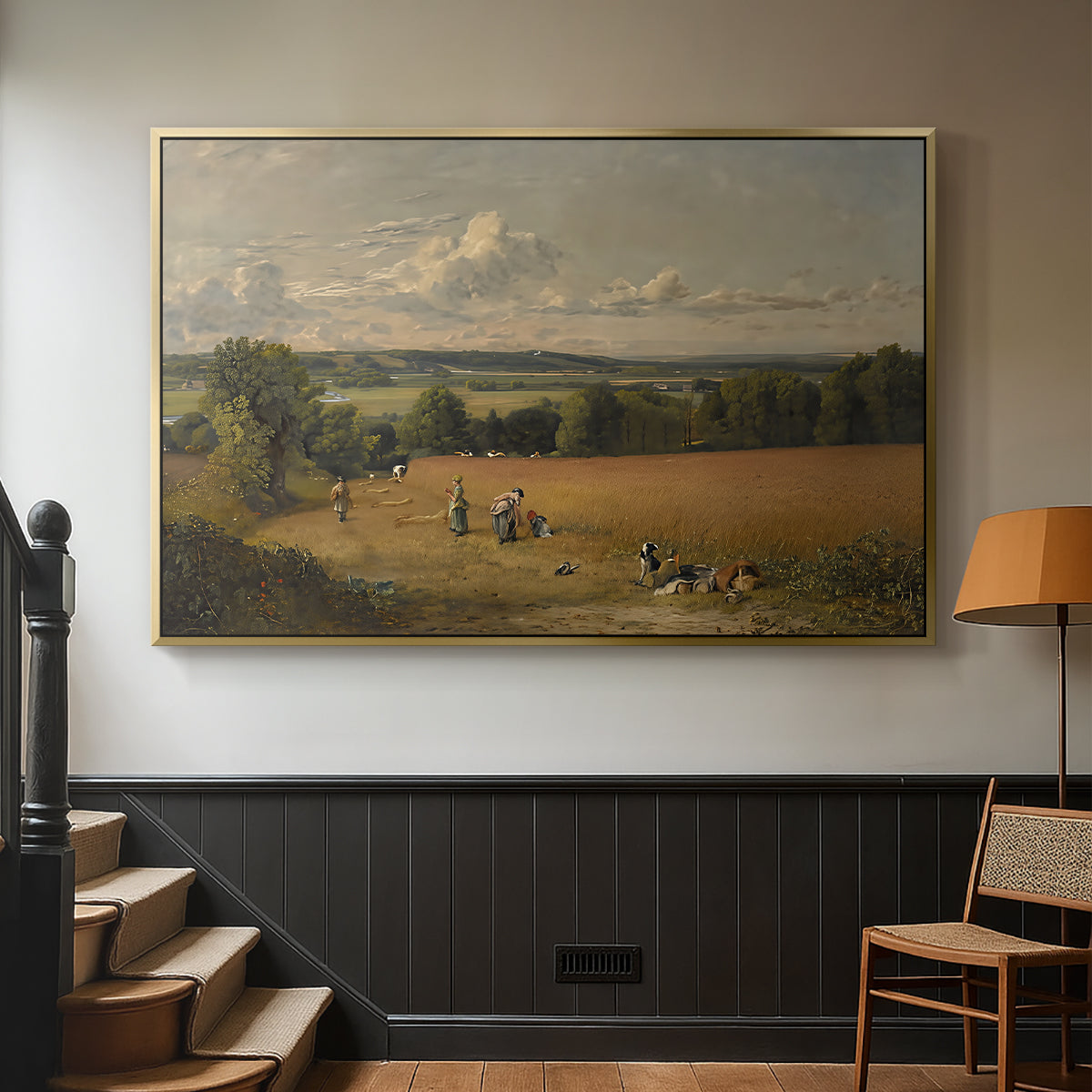 The Wheat Field, 1816 - Floater Framed Canvas Print