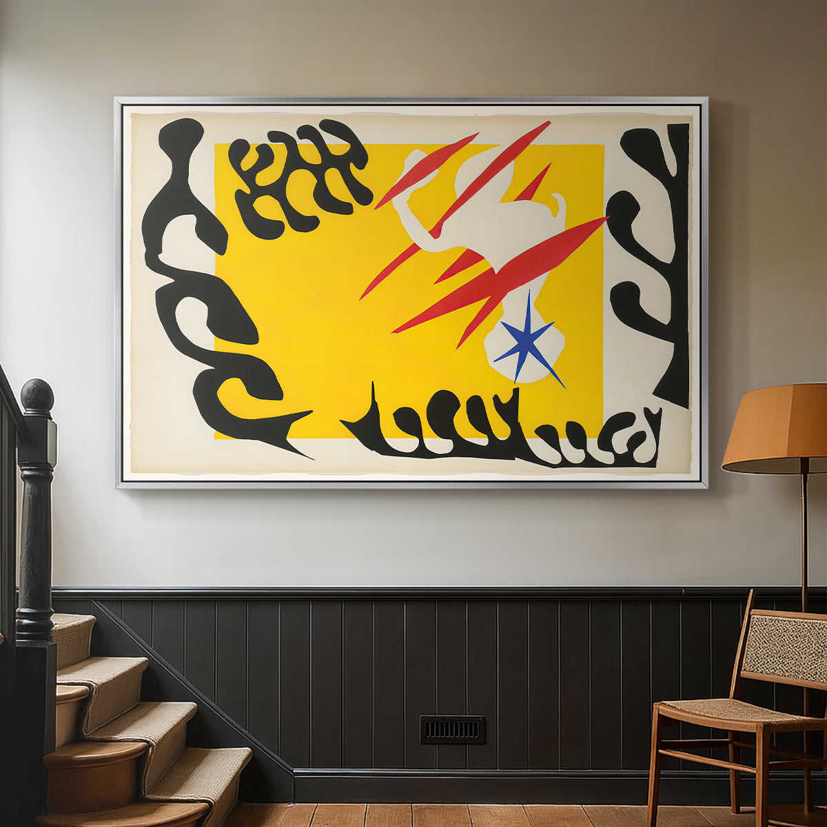 The Nightmare of the White Elephant, from Jazz, 1947 - Floater Framed Canvas Print