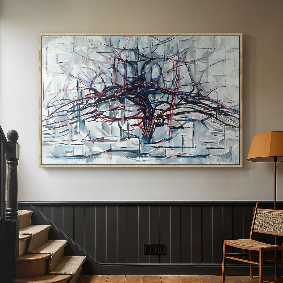 Horizontal Tree, 1912 - Floater Framed Canvas Print