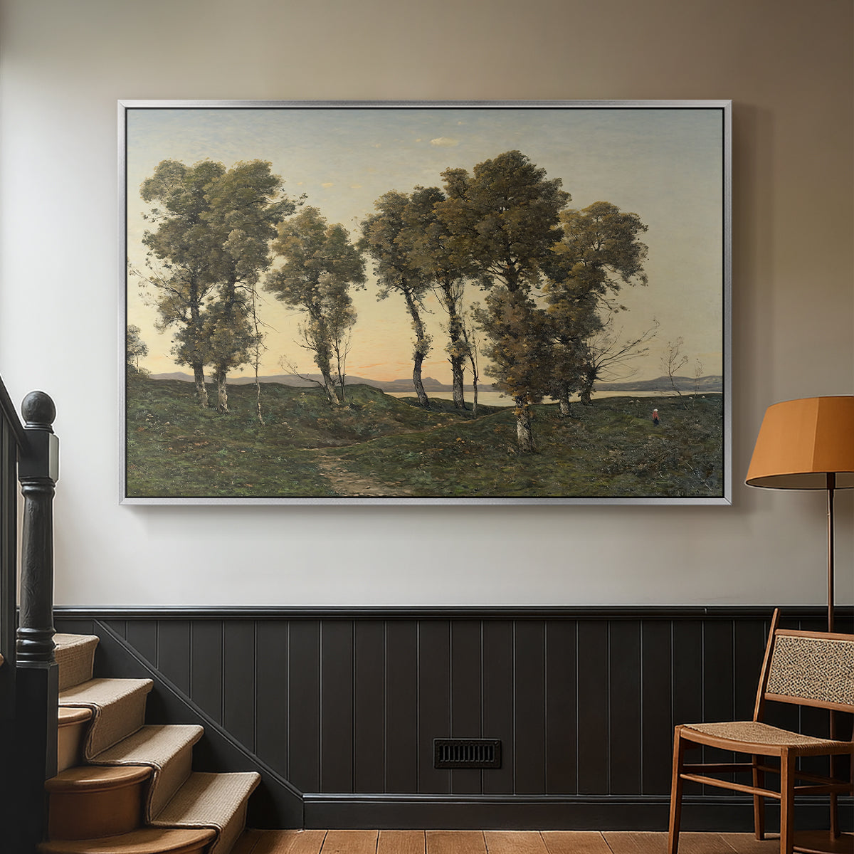 Autumn Evening, 1894 - Floater Framed Canvas Print