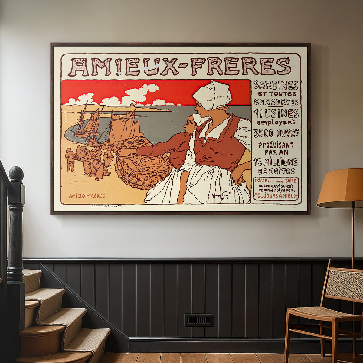 Amieux-Frères (Advertising Poster), 1899 - Floater Framed Canvas Print