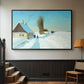 Shoveling Snow on a Beautiful Winter Day, c. 1898 - Floater Framed Canvas Print