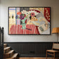 Woman with Anemones (Femme et anémones), c. 1920-1921 - Floater Framed Canvas Print