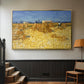 Wheat Field with Sheaves (Harvest in Provence), 1888 - Floater Framed Canvas Print