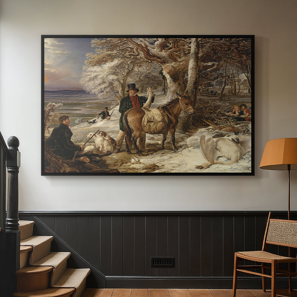The Day's Sport, 1826 - Floater Framed Canvas Print