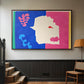 The Wolf (Le loup), from Jazz, 1947 - Floater Framed Canvas Print