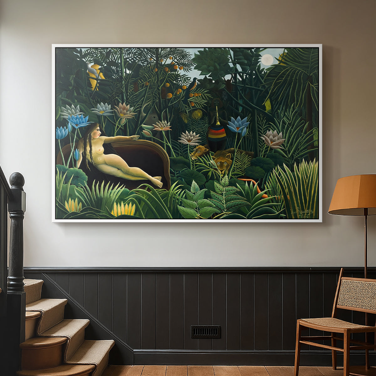 The Dream (Le Rêve), 1910 - Floater Framed Canvas Print