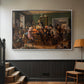 An Auction Scene, 1835 - Floater Framed Canvas Print
