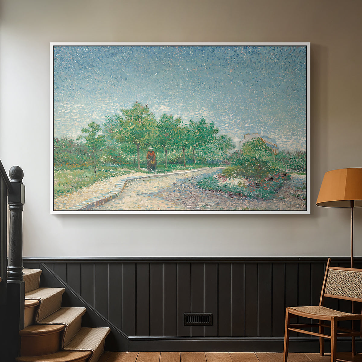 Square Saint-Pierre, Paris, 1887 - Floater Framed Canvas Print