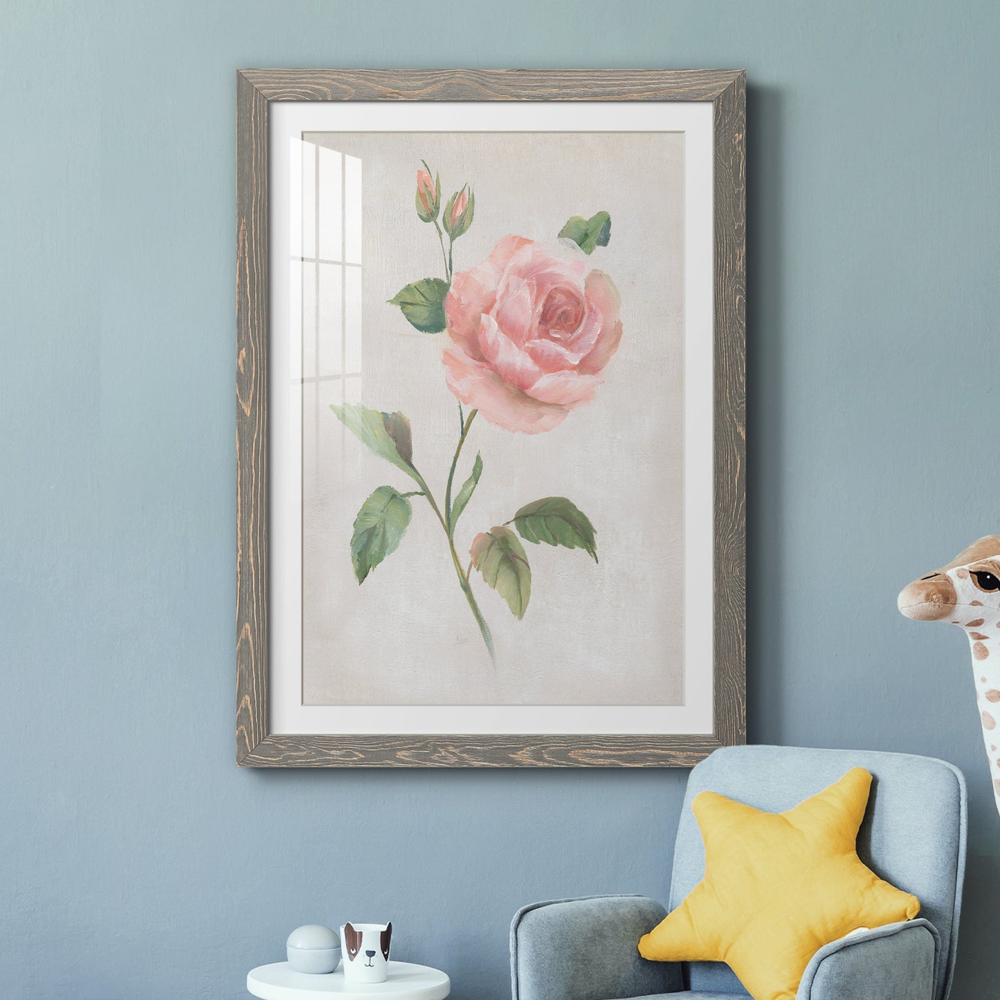 Grandiflora I - Premium Framed Print - Distressed Barnwood Frame - Ready to Hang