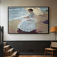 Clotilde on the Beach, 1904 - Floater Framed Canvas Print