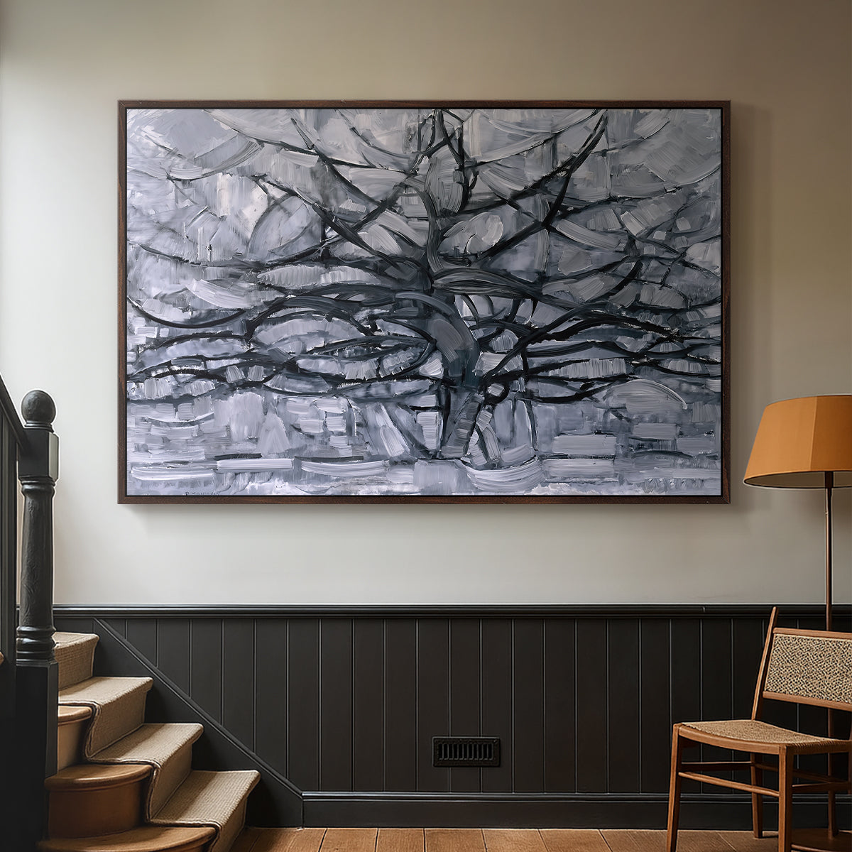 The Gray Tree, 1911 - Floater Framed Canvas Print