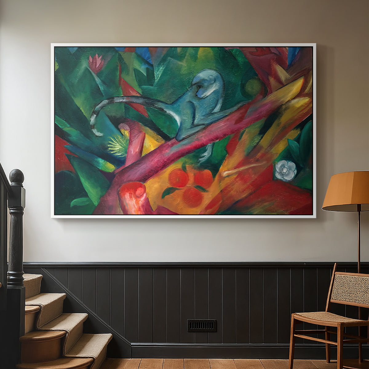The Monkey, 1912 - Floater Framed Canvas Print