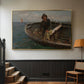 Fishermen from Rügen, 1882 - Floater Framed Canvas Print