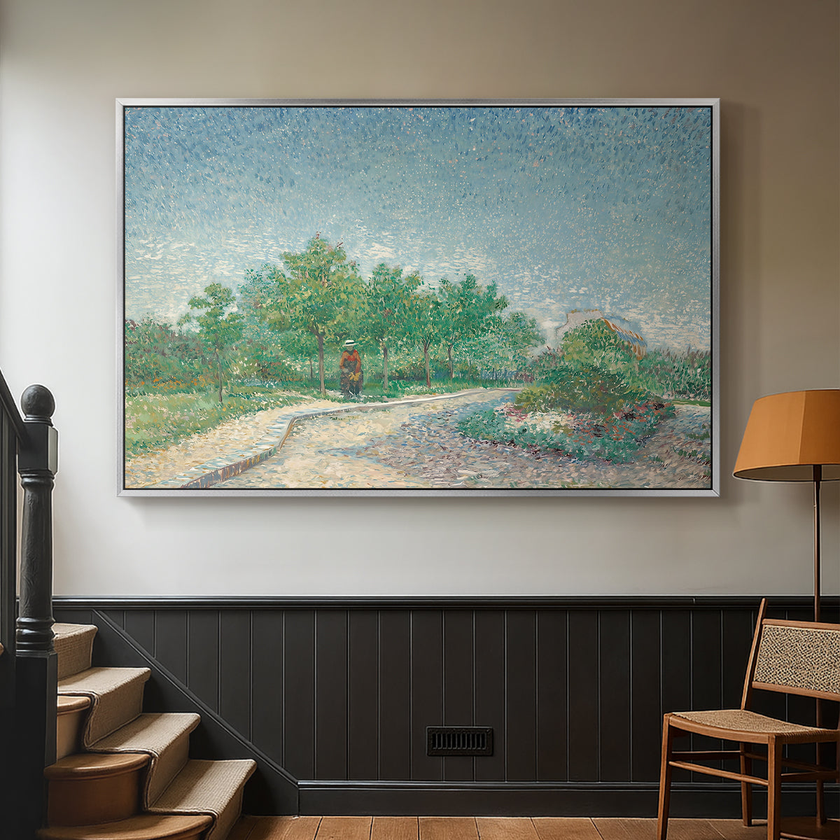 Square Saint-Pierre, Paris, 1887 - Floater Framed Canvas Print
