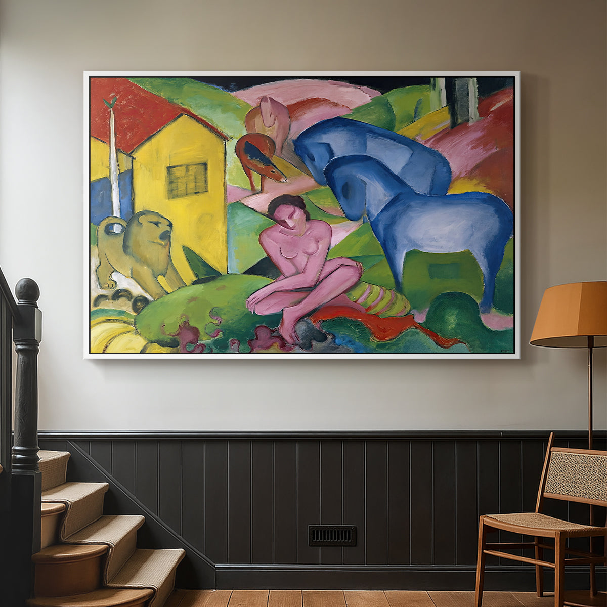 The Dream, 1912 - Floater Framed Canvas Print