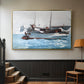 Taking on Wet Provisions, 1903 - Floater Framed Canvas Print