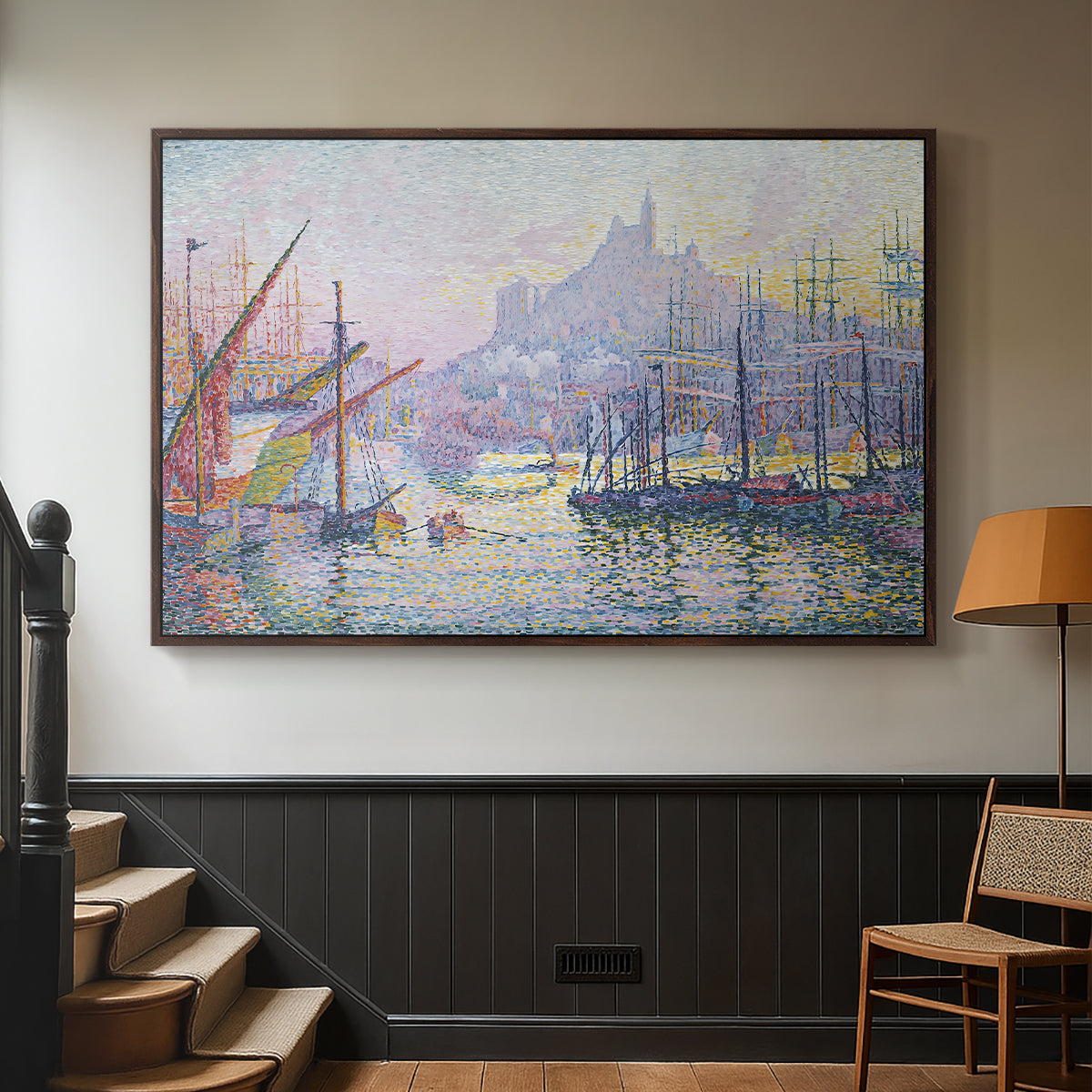 The Port of Marseille, 1905 - Floater Framed Canvas Print