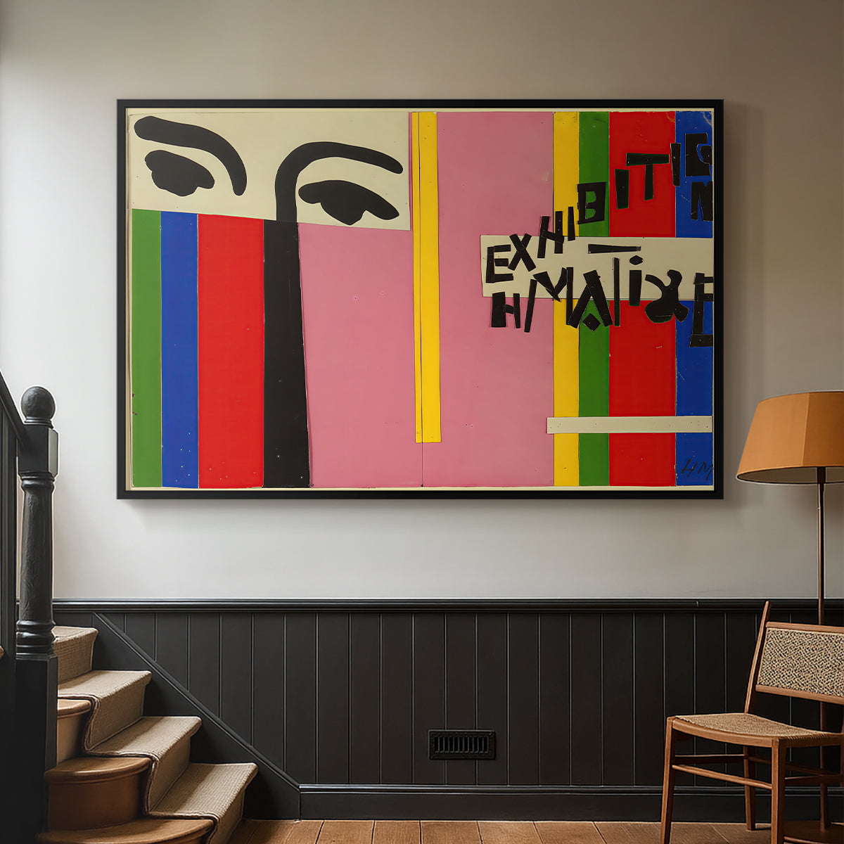 Design for Cover of Exhibition Catalogue, 1951 - Floater Framed Canvas Print