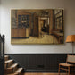 The Old Inn 'Het Loodshuis' in Antwerp, 1877 - Floater Framed Canvas Print