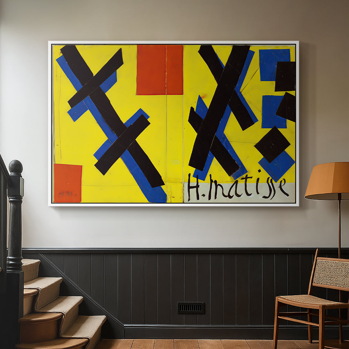 Cover Design for Matisse: His Art and His Public, 1951 - Floater Framed Canvas Print