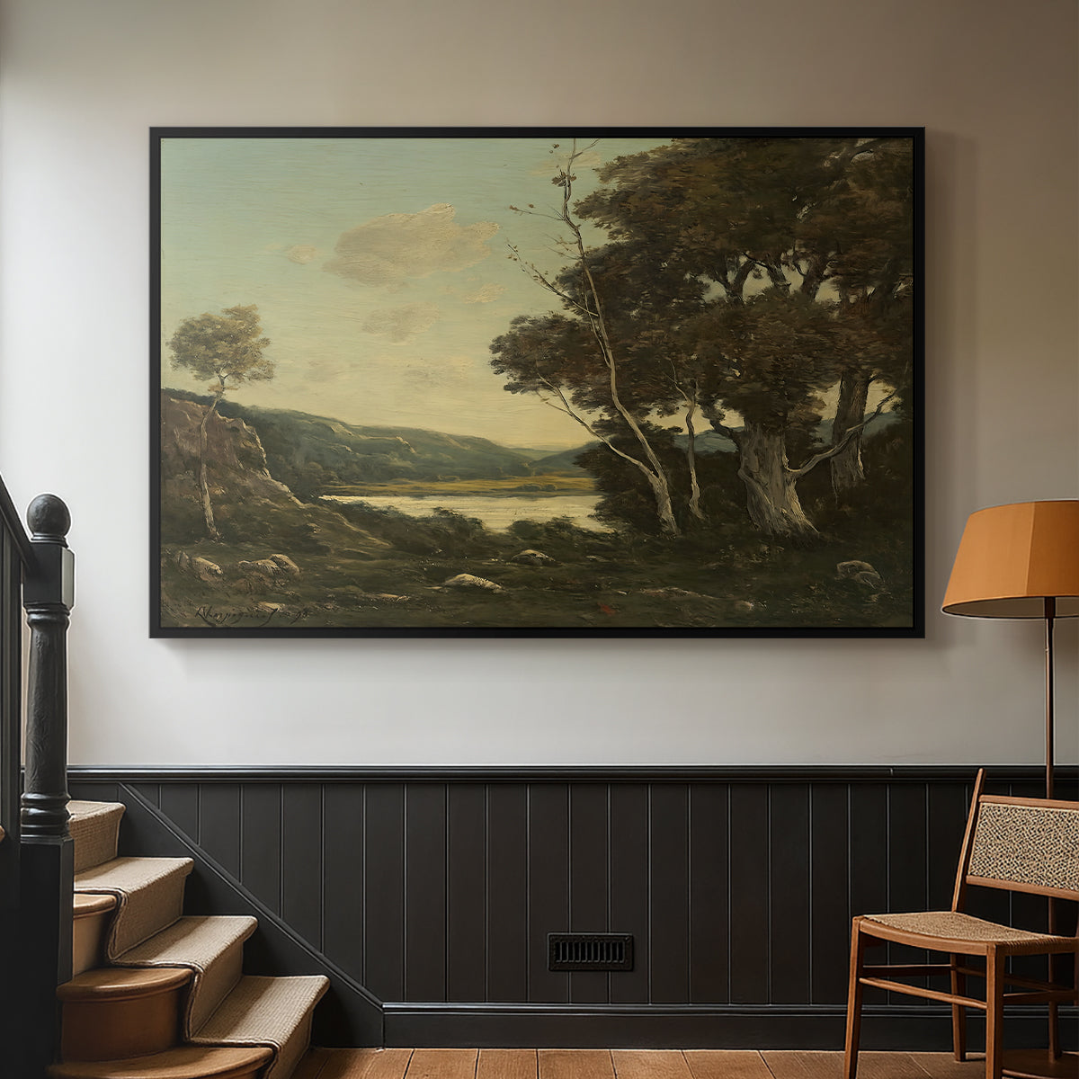 Landscape, 1898 - Floater Framed Canvas Print