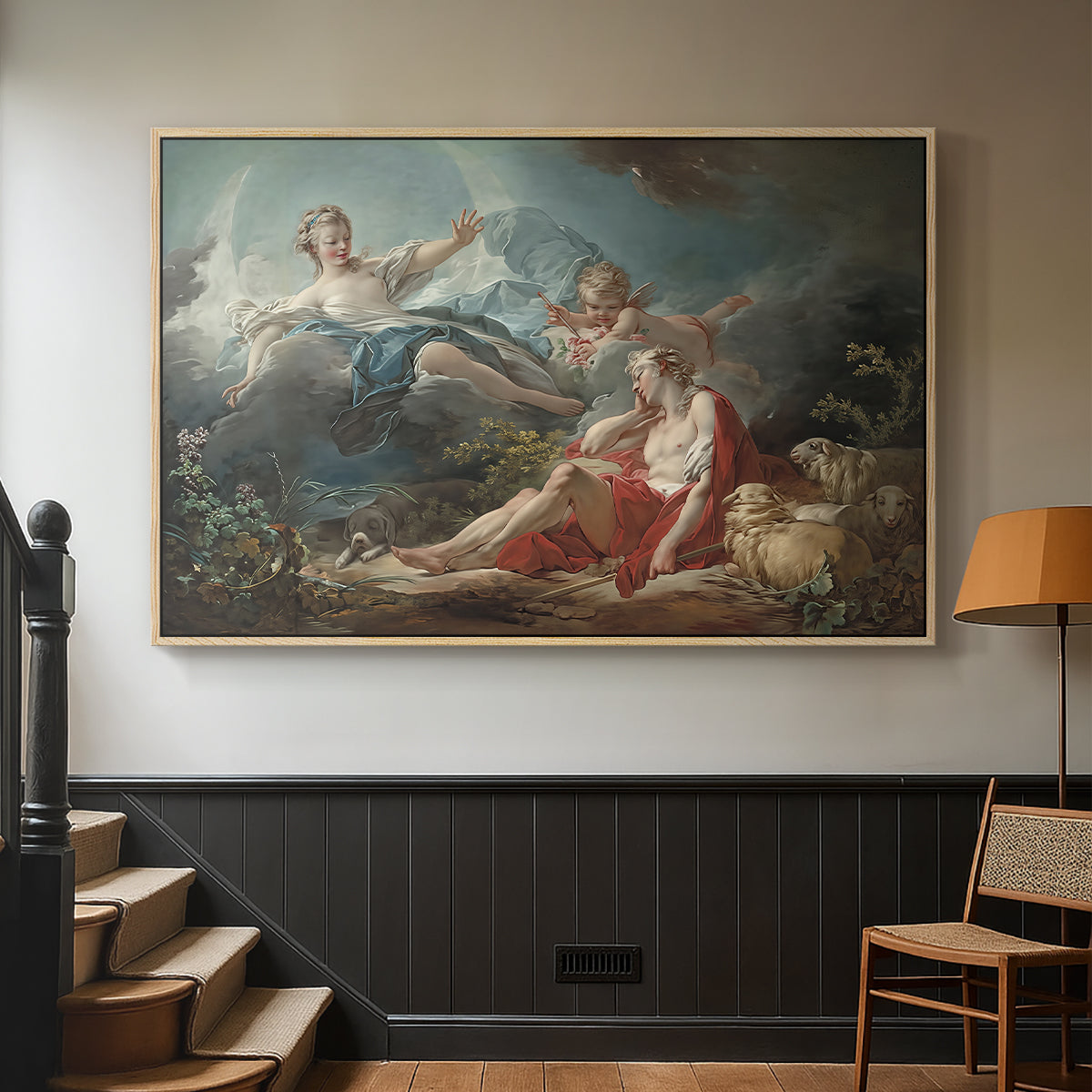 Diana and Endymion, c. 1753-1756 - Floater Framed Canvas Print