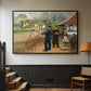 L. A. Ring Painting near Aasum Smithy, 1893 - Floater Framed Canvas Print