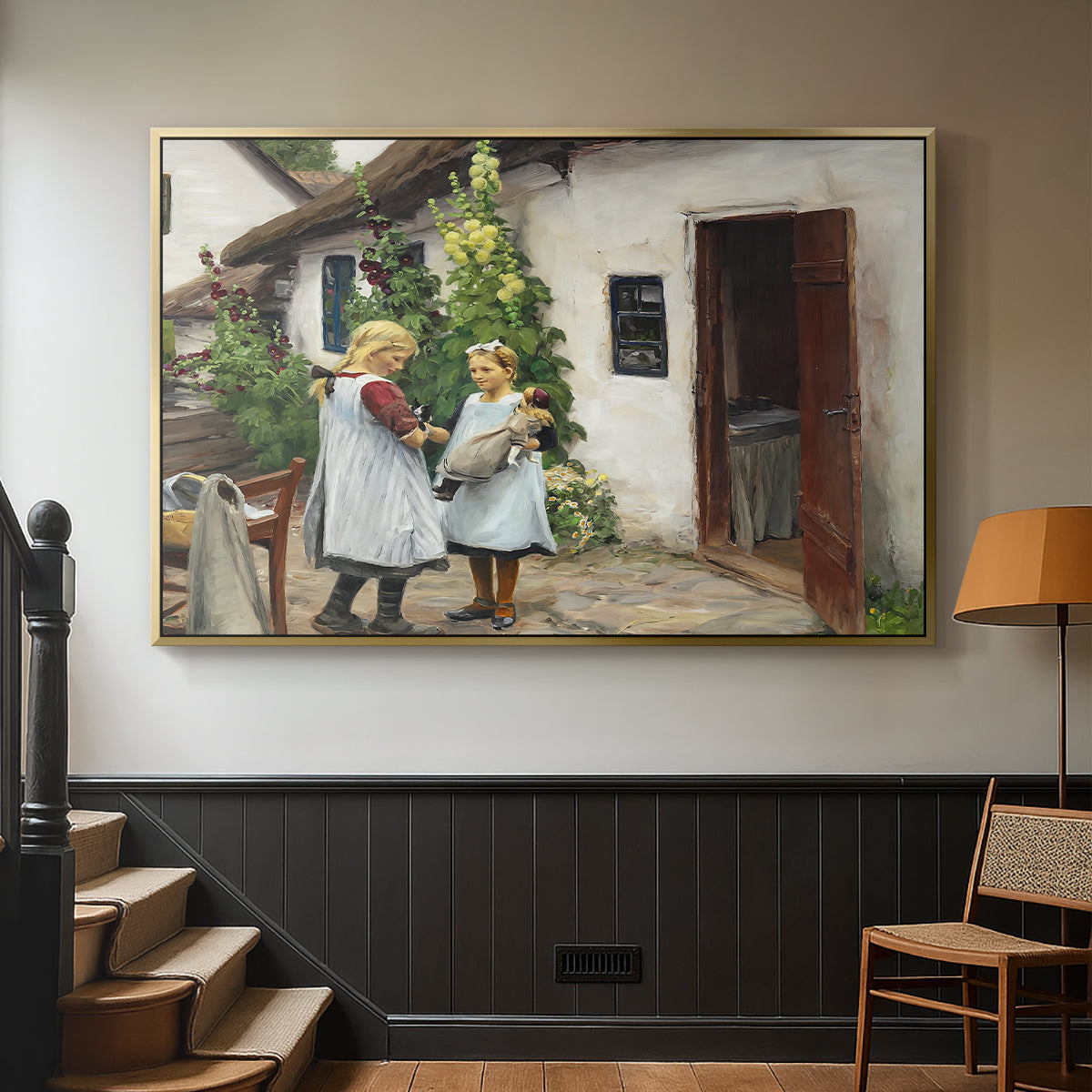 Have You Seen My Kitten?, 1914 - Floater Framed Canvas Print