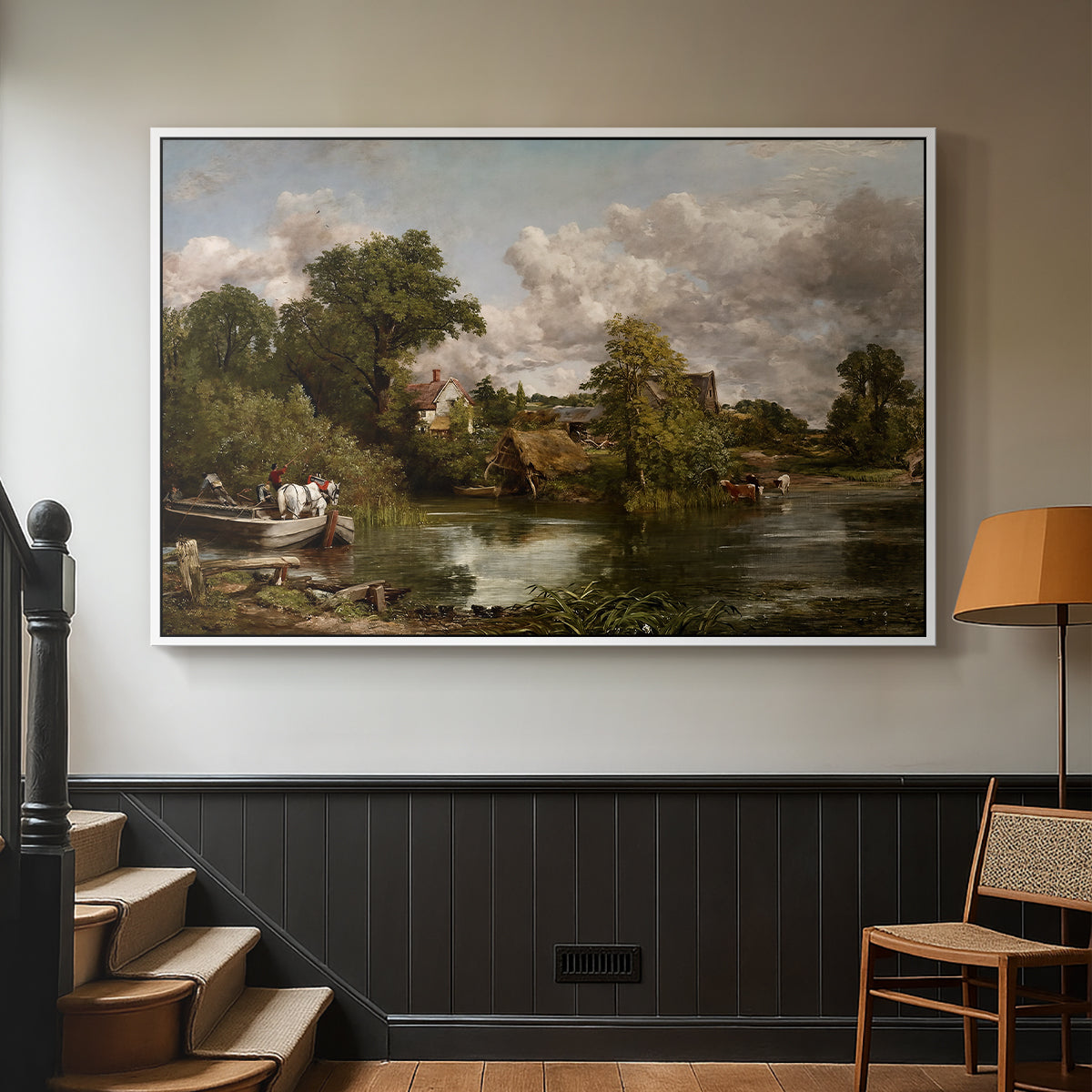 The White Horse, 1819 - Floater Framed Canvas Print