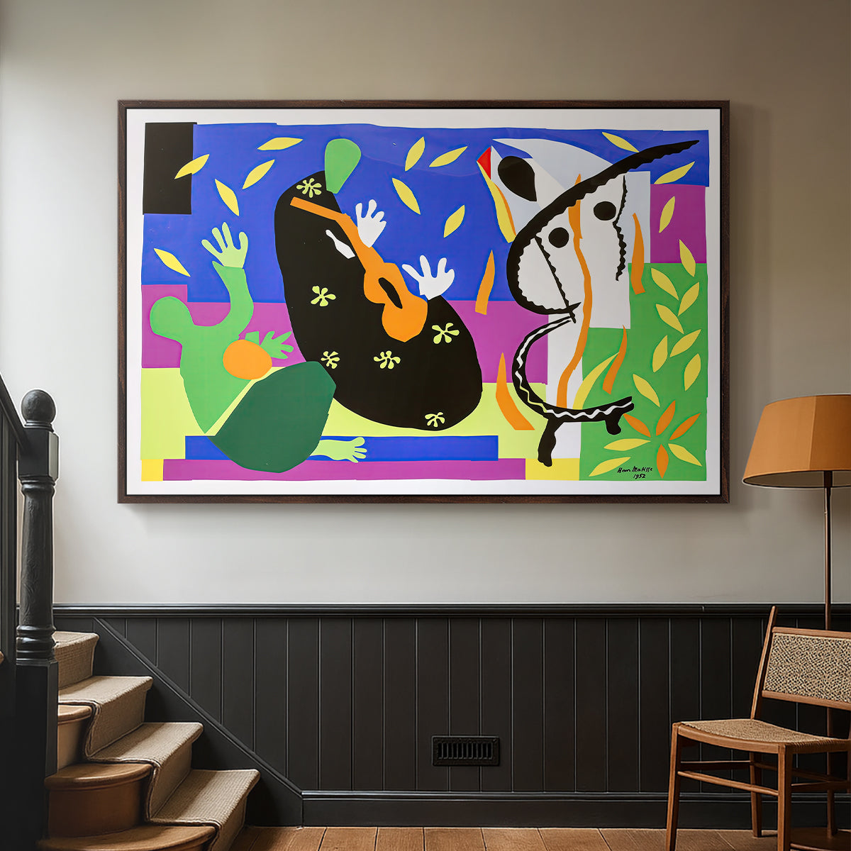The Sorrows of the King, 1952 - Floater Framed Canvas Print
