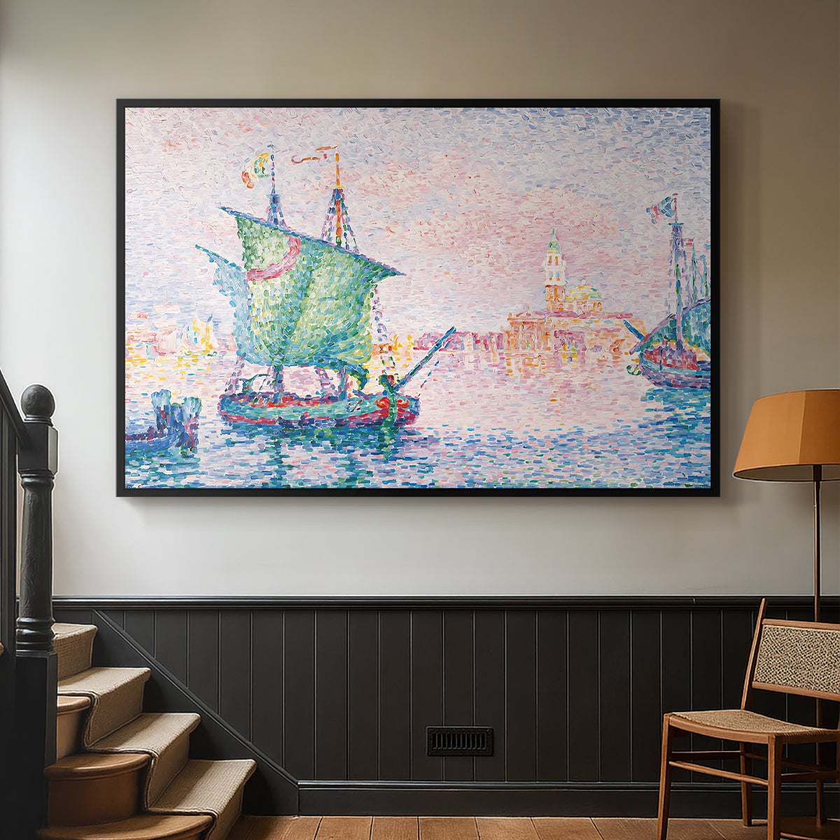 Venice, the Pink Cloud, 1909 - Floater Framed Canvas Print