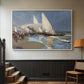 The Beach at Valencia, 1908 - Floater Framed Canvas Print