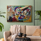 Fragment 2 for Composition VII, 1913 - Floater Framed Canvas Print