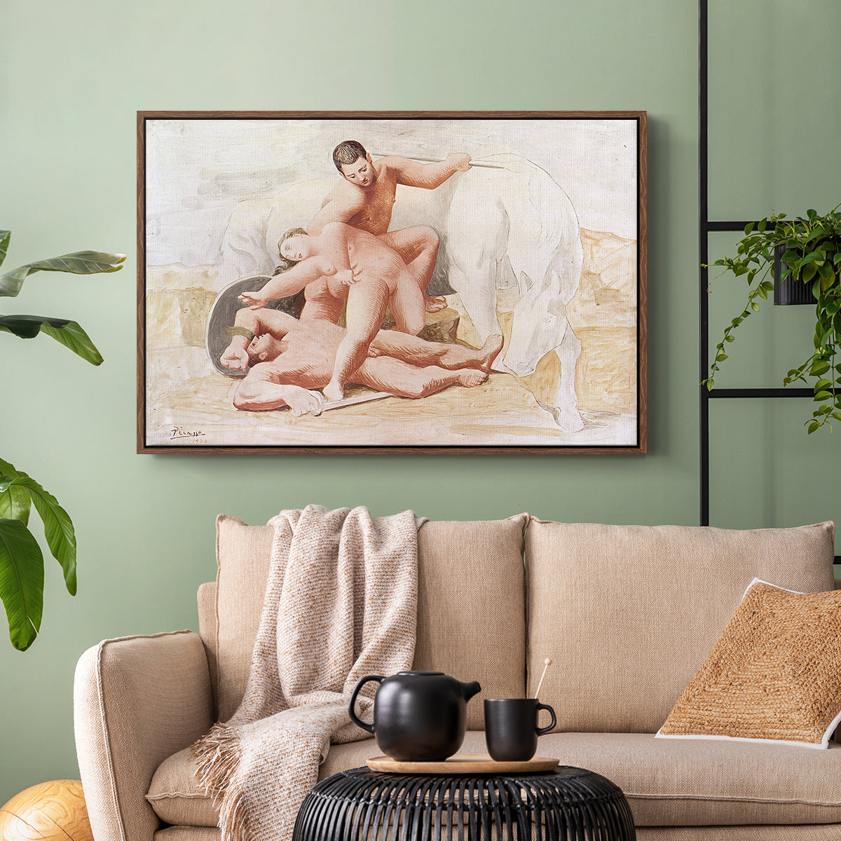 The Abduction, 1920 - Floater Framed Canvas Print
