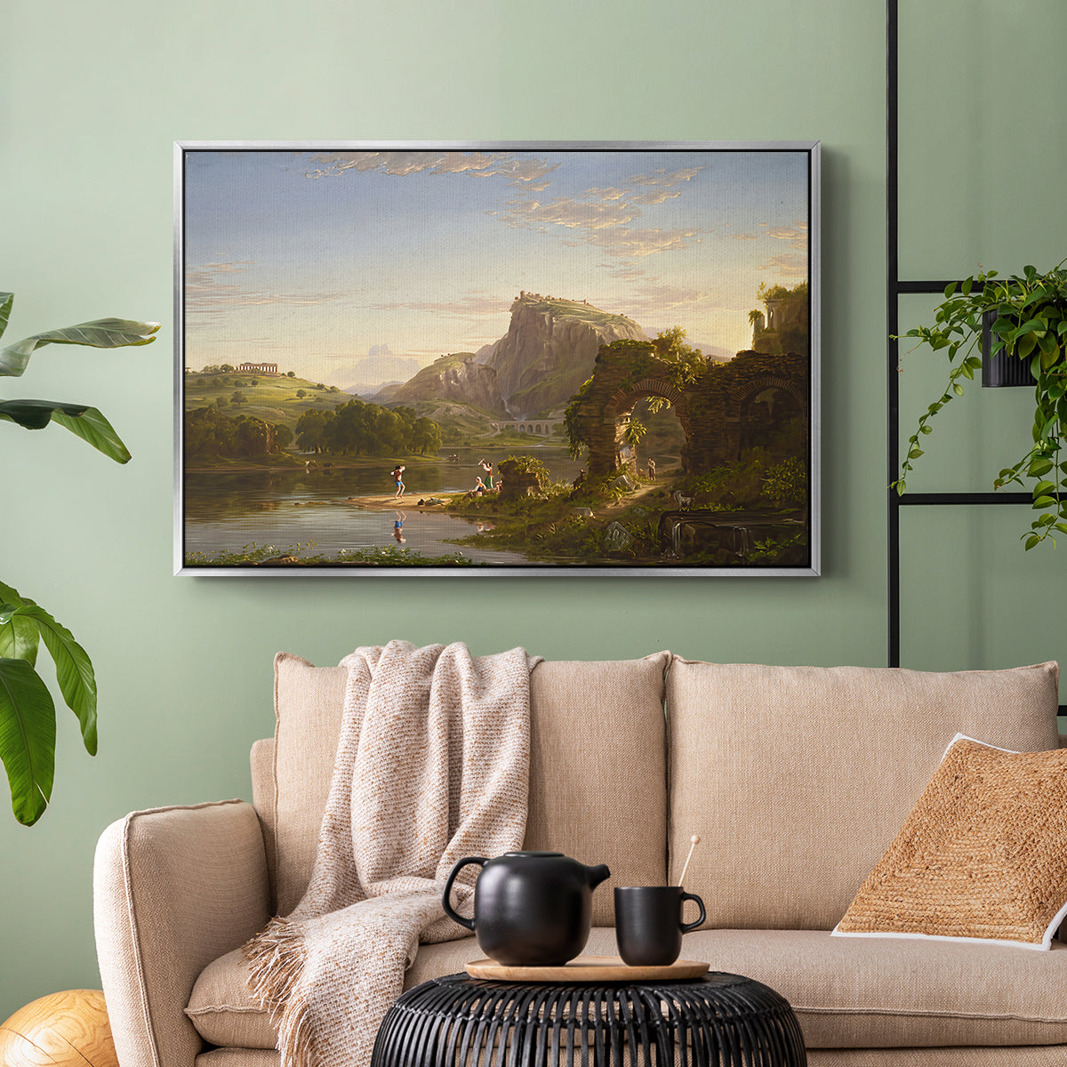 L'Allegro, 1845 - Floater Framed Canvas Print
