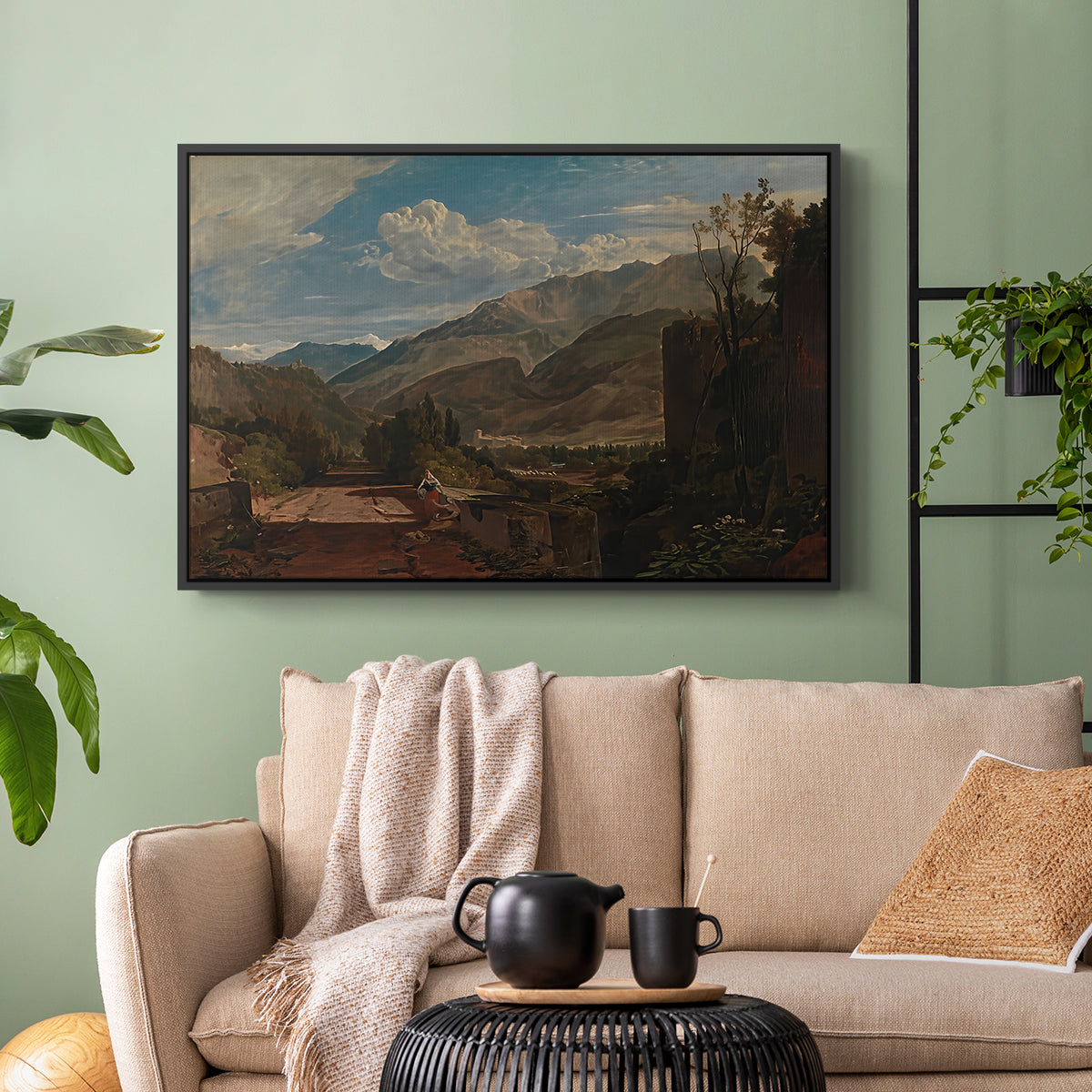 Bonneville, Savoy, 1803 - Floater Framed Canvas Print