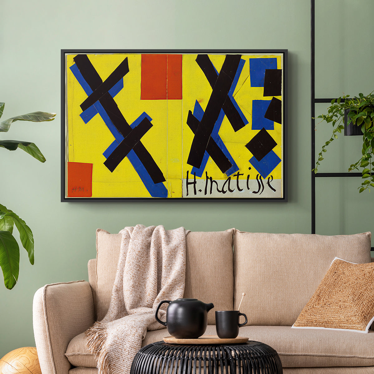 Cover Design for Matisse: His Art and His Public, 1951 - Floater Framed Canvas Print
